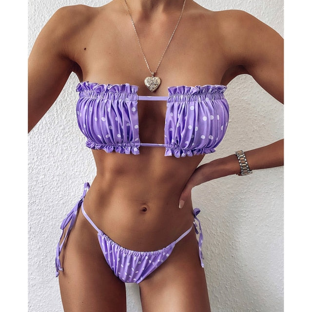 Mini Thong Bikini Set