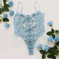 Bodysuit Women Lace Up Bandage